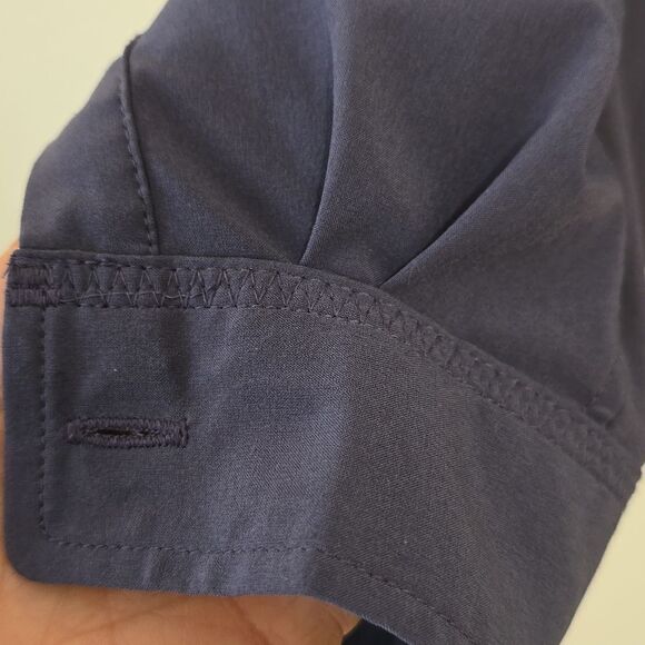 ExOfficio Button Up Shirt Vented Long Sleeve Sz M  Purple Women's Zip Po… - Picture 3 of 11